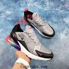 New Nike Air Max 270 Flyknit Grey Black Rainbow Women Men Genel Nike Air Max Nike Air Nike