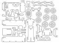Almost files can be used for commercial. Laser Cut 3d Puzzle Train Template Free Dxf File For Free Download Vectors Art