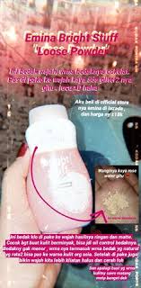 Emina Bright Stuff Loose Powder Di 2020 Perawatan Kulit Produk Makeup Produk Perawatan Kulit Alami