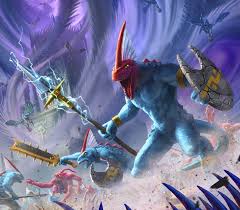 Skinks Chameleon Skinks Homme Lezard Illustration Age Of Sigmar
