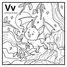 Letra V Para Colorear