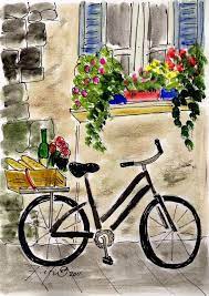 Independent art hand stretched around super sturdy wood frames. Pin By Kate Bartlett On Bicycles Bicycle Painting Bicycle Art Bike Art
