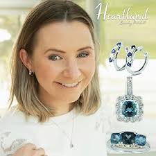 Amazon.com: Heartland By Beverley Mitchell .925 Sterling Silver 6mm Cushion  Cut Burgundy Garnet & Lab-Created White Sapphire Post Earrings: Clothing,  ...