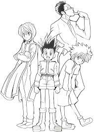Hunter x hunter coloring page | coloring page base. Hunter X Hunter Characters 1 Coloring Page Free Printable Coloring Pages For Kids