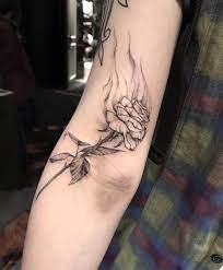 高雄刺青展感謝認領 風格style 點刺 dotwork 中英文手寫字體 lettering design flower tattoo tattoos lettering design