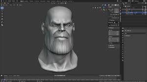 Thanos Dyntopo Sculpting Blender 3d Sculpting Choe