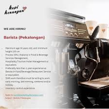 Saat ini pt kepi (kawashima enginering plastic indonesia) sedang membuka lowongan kerja. Lowongan Barista Pekalongan Atmago