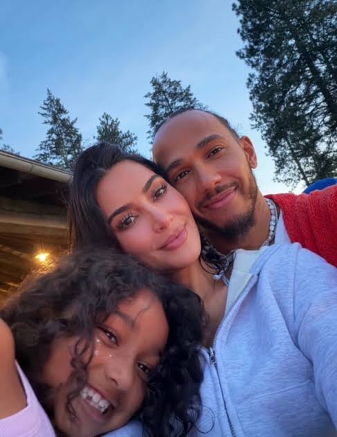 Kim Kardashian Shares Selfie With Lewis Hamilton and Chicago