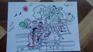 This Is Made On The Occasion Of Our Regional Festival Celebrated In Our State Sankranthi It Has Different Names In My Drawings Pictures To Draw Drawings