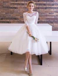 Brautkleider online shop, schneller versand. Grosshandel Vintage Style Tee Lange Hochzeitskleid 3 4 Armel Spitze Tull Band Scharpe A Line Short Top Qualitat Brautkleider Nach Mass Von Find My Dress 69 83 Auf De Dhgate Com Dhgate