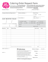 Catering Order Request Form How To Create A Catering Order Request Form Download This Catering Order Request Form Tem Order Form Template Catering Templates