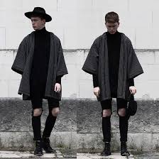 Black And White Kimono For Men Asos Pinstripe Kimono Mens Street Style Mens Fashion Edgy Kimono Fashion