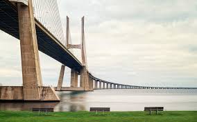Find photos of vasco da gama bridge. The Vasco Da Gama Bridge Lisbon 1998 Longest Bridge In The World 08 10 Civildigital