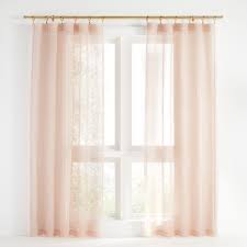 Long lengths custom orders available with message. Linen Sheer Peach Curtain Panel 52 X84 Reviews Crate And Barrel In 2021 Peach Curtains Curtains Panel Curtains