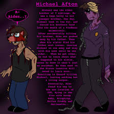 Michael afton is the main protagonist of the 2000 animated disney film, sister location and it's 2009 sequel, five nights at freddy's: Michael Afton Fnaf Au By Artmama113 On Deviantart