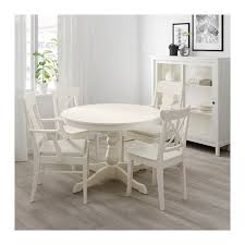 Ingatorp Ingolf Table And 4 Chairs White Nordvalla Beige Ikea Dining Room Small White Kitchen Table Extendable Dining Table