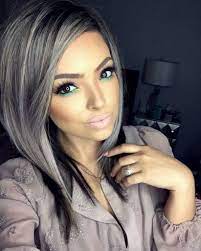20 Grau Blaue Haarfarbe Trend Fur Frauen Trend Bob Frisuren 2019 Haarfarben Haarschnitt Haarschnitt Kurz