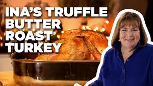 Remove from the oven and place the turkey on a platter. Ina S Truffle Butter Roast Turkey Barefoot Contessa Cook Like A Pro Food Network Youtube