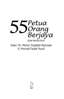 Kalau panas jugak bermakna selawat masih kurang. 55 Petua Orang Berjaya Mohd Fadzilah Kamsah Ahmad Fadzli Yusof Google Books