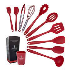 Accurate measurements are essential to many dishes you make, and this helpful tool. K G Silicone Cooking Utensils Set Of 11 Pieces Food Grade Heat Resistant Red Kitchen Utensils Set Non Stick Dishwasher Safe Odourless And Cookware Friendly Utensils Pricepulse
