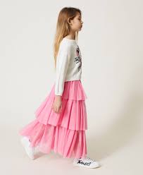 Check spelling or type a new query. Jupe Longue En Tulle Enfant Rose Twinset Milano