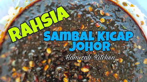 It is prepared with goat meat, tomato, celery, spring onion, ginger, candlenut and lime leaf, its broth is yellowish in colour. Resepi Rahsia Sambal Kicap Johor Power Sedap Mudah Dan Simple Youtube