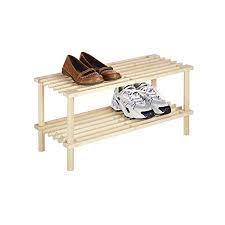 Rotating shoe rack in custom closet. Type A Wooden Shoe Rack Organizer 2 Tier Small Shoe Rack Stackable For Closets Bedroom Entryway Front Door And Hallway 6 Pair Shoe Storage Natural Pine Walmart Canada