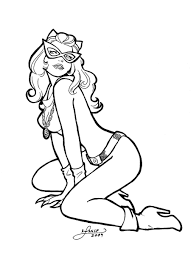 Cat Woman Coloring Page Batman Coloring Pages Coloring Pages Superhero Coloring Pages