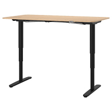 Bekant Schreibtisch Sitz Steh Eichenfurnier Weiss Lasiert Schwarz Ikea Deutschland In 2020 Ikea Bekant Ikea Desk