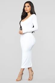 Black And White Midi Dress With Sleeves All These Simple Things Midi Dress White In 2020 White Midi Dress Dresses Classy White Dress