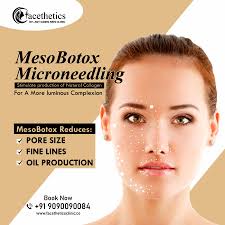 💟Mesobotox uses a microneedle and a small amount of diluted Botox. The  Botox is injected in a wider distribution throughout your face, usually in  the T zone. ➜Meso-Botox or Baby Botox is