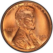 1945 lincoln wheat pennies values and prices past sales