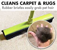The electrostatic properties of a rubber broom act as a magnet attracting pet hair from hard floors. Rubber Broom Pet Hair Remover Modern Beyond Rubber Broom Pet Hair Pet Hair Removal