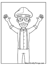 Character coloring pages to print. Printable Blippi Character Coloring Pages Updated 2021