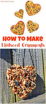 Easy Homemade Bird Seed Ornaments Recipe Natural Beach Living Homemade Bird Feeders Bird Seed Ornaments Bird Seed Ornaments Recipe