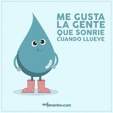 Al Mal Tiempo Buena Cara Lluvia Frasedeldia Funny Illustration Cute Images Dancing In The Rain