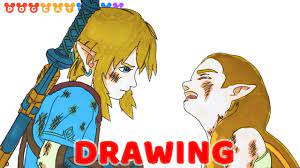Free zelda coloring pages coloring pages for kids coloring. Speed Drawing The Legend Of Zelda Breath Of The Wild Drawing Coloring Pages Videos For Kids Youtube
