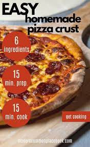 Fast And Easy Homemade Pizza Dough In 30 Minutes Recipe Pizza Recipes Homemade Easy Homemade Pizza Homemade Pizza
