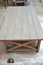I build and share smart, stylish diy projects. Diy Coffee Table Rustic X