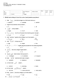 Soal pts kelas 1 bahasa arab semester 2 kurikulum 2013. Soal Uts B Arab Kelas 1 Mi Semester 2