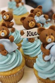 Frost the cupcakes so they cover the hole completely. Vintage Shabby Chic Baby Shower Party Ideas Photo 17 Of 25 Baby Shower Cupcakes For Boy Bear Baby Shower Theme Baby Bear Baby Shower