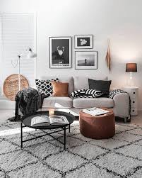 About 4% of these are living room sofas, 1% are living room chairs. Cozy Scandinavian Living Room Wall Art Patterned Fluffy Carpet Grey Couch Black Monochrome Living Room Living Room Scandinavian Living Room Decor Apartment