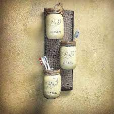 You can also often find. Mason Jar Wall Decor Rustic Farmhouse Decor Rustic Decor Storage Three Wall Sconce Jar Wall Vase Bathroom Storage Country Decor Mason Jar Decorations Decorated Jars Rustic House