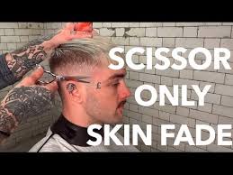 Also, it is necessary to use scissors for this hair cutting. How To Skin Fade Scissor Only Tutorial Youtube