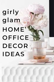 Girly Glam Home Office Ideas