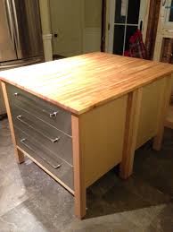 Maybe you would like to learn more about one of these? Ikea Kitchen Island Hack Two Varde 3 Drawer Cabinets Back To Back With A Big Piece Of Ikea Butche Butcher Block Island Kitchen Ikea Island Ikea Kitchen Island