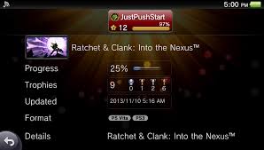 It is the fourth and final installment in the future series. Ratchet Clank Into The Nexus On The Ps Vita Looks Very Likely