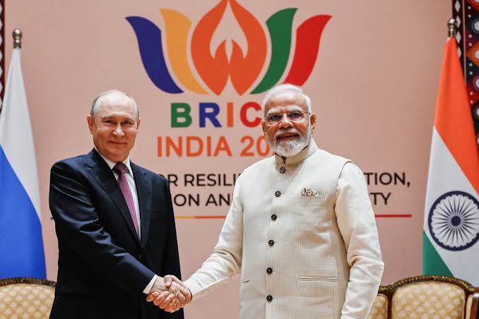 Modi holds talks with Putin and Iran's president before the BRICS summit of  11 nations – CBS17.com