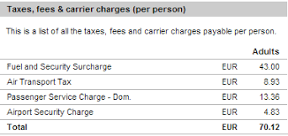 What Is The Fuel Surcharge Travel Stack Exchange