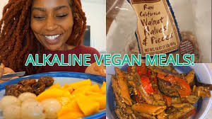 Raw alkaline snacks many of the above vegetables and fruits can be eaten raw as a snack or can be a mainstay for lunch. What I Eat In A Day Alkaline Vegan Meals Youtube